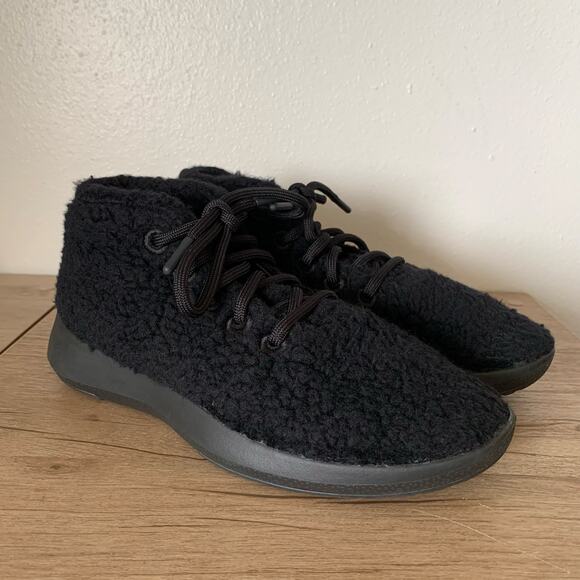 NEW Allbirds Wool Runner Up Mizzle Double Fluff Womens 8 Black Machine Washable - Picture 5 of 12
